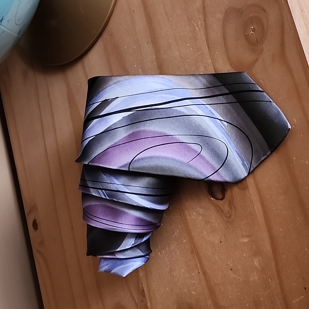 3/$40 Jerry Garcia abstract art silk tie collection  fifty-two